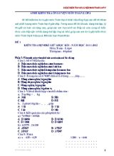 65 Đề kiểm tra ôn luyện môn Toán Lớp 4